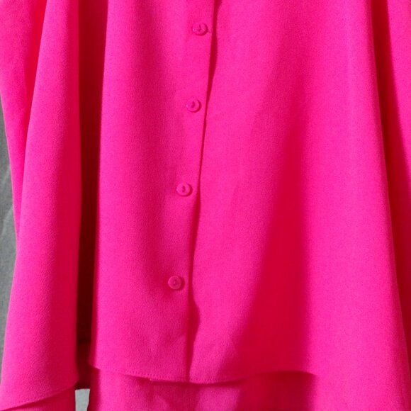 Paper Crane Hot Pink Layered Camisole Tank Top Size Large | Flowy Cami - Picture 6 of 7